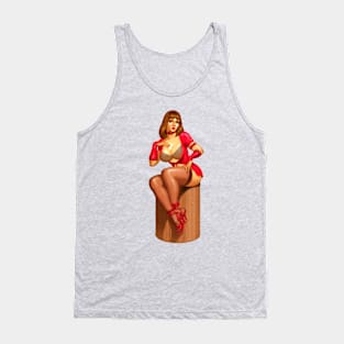 1950's Retro Pinup Girl Tank Top